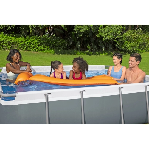 Zestaw 4w1 Basen stelażowy Power Steel 282x196x84cm 56629